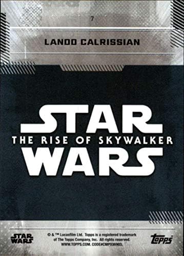 2019 Topps Star Wars uspon Skywalkera Serija jedan 7 Lando Calrissian trgovačka kartica