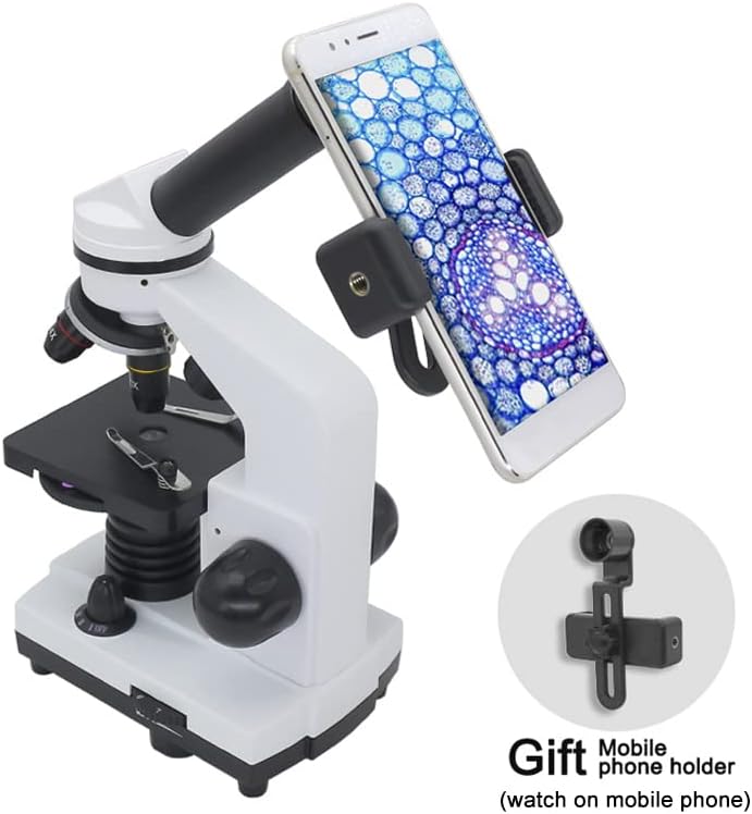 Komplet opreme za mikroskop za odrasle 1600X Student biološki mikroskop, 50 tobogana sa Monokularnom