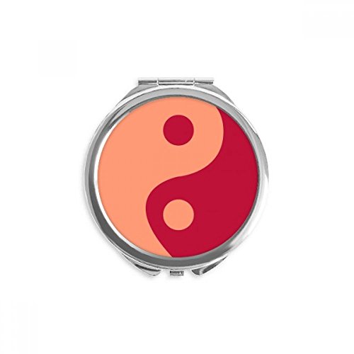 Taiji osam dijagrama Yin-Yang uzorak ručno kompaktno ogledalo okruglo prenosivo džepno staklo