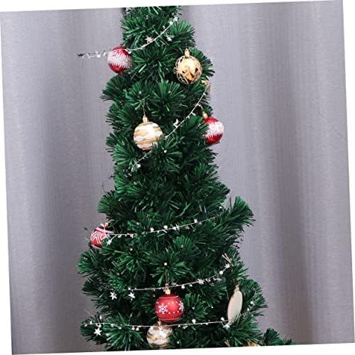 Nolitoy 5pcs Nativity ukrasi Božićna zabava favorizira božićni viseći vijenac sjajni žici u boji kolora