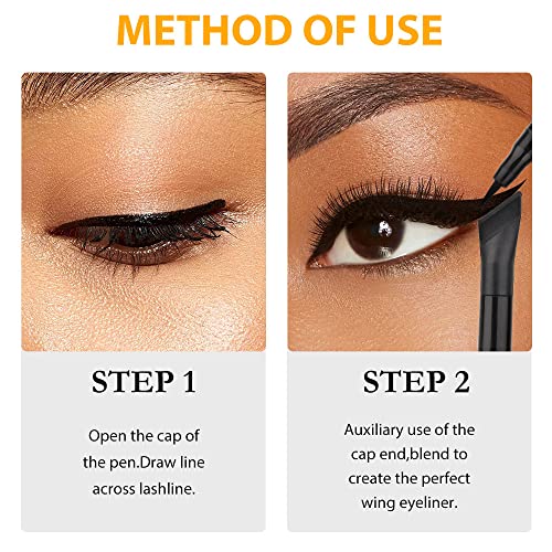 Kaely 2kom crna tečnost krilo Eyeliner pečat eye Pencil Setovi šminke vodootporan boji Boja eye Liners markice