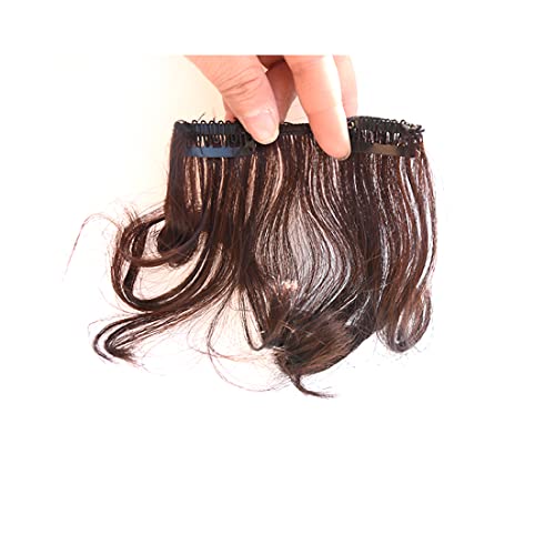 Meiverah Fluffy Curly Bangs Hairpieces, 2 komada Sintetička kosa prirodna lažna frizura za žene Clip in Bangs