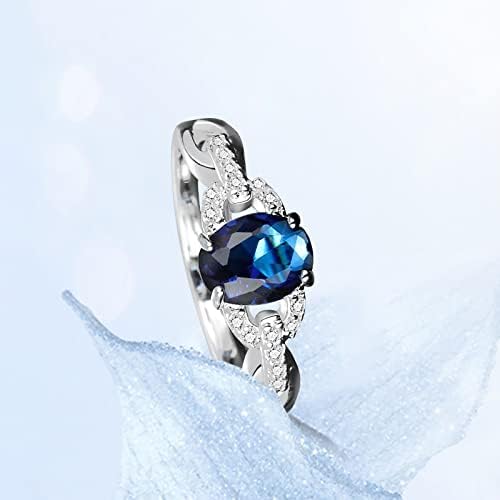 Prstenovi za žene 2023 rođendanski pokloni Poklon Veliki prsten dijamantski veliki dragulj prsten zvona prstena