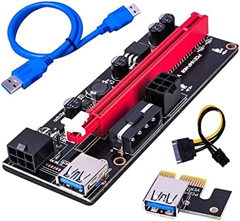 Konektori 1 / 6pcs Najnoviji VER009 USB3.0 PCI-E Riser Ver 009S Express 1x 4x 8x 16x Extender PCIe Riser