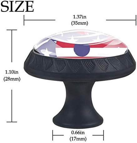 Idealiy američka zastava Yin Yang ladica vuče ručke ormarić toaletni sto komoda dugme za povlačenje ručke
