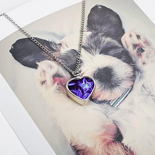 Galaxy Flower ženska spomen urna u obliku srca privjesak ogrlica suvenir nakit za psa psa mačka pepeo