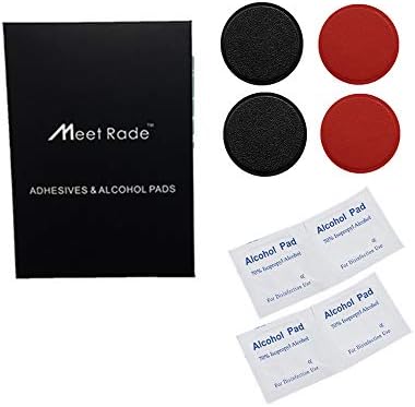 MeetRade 4pack metalna ploča za telefonsku magnetnu kolijevku PU kožni montažni diskovi sa