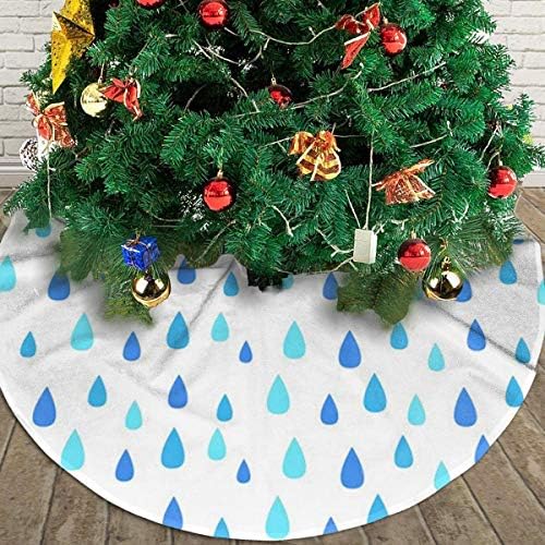LveShop plava kišna kiša Božićna suknja Luksuzna okrugla zatvorena vanjska mat rustikalna Xmas Tree Odrezi