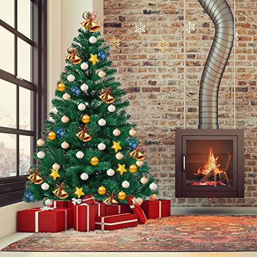 Ahuij 5FT božićno drvce, umjetna olovka Božićno drvsko drvo kuća zatvorena ukras, sklopivi metalni