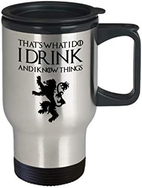 Tyrion Lannister Game of Thrones Travel Gol Pokloni Pokloni To je ono što ja pijem i znam stvari smiješne