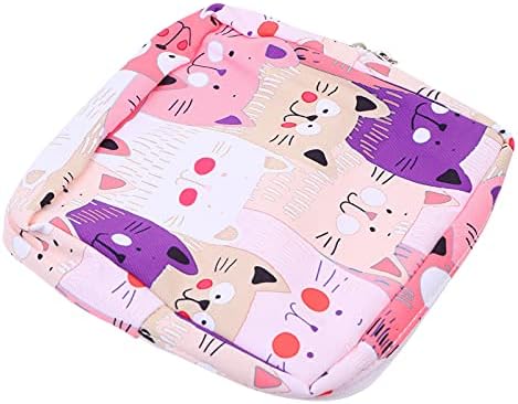 Torba za čuvanje higijenskih uložaka držač jastučića za njegu slatka torbica za tampone za mačke multifunkcionalna