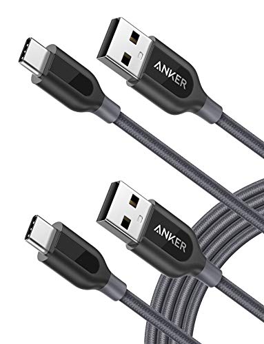 USB Tip C kabl, Anker [2-Pack 6ft] Powerline+ USB-C za USB-a, dvostruko pleteni najlonski kabl