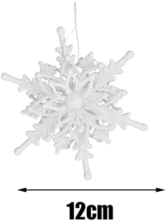 MyXP zimski božićni viseći snježne pahulje ukrašene snježne pahulje Garland White snežni pahuljice