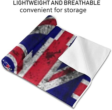 Debela pokrivača Augenstern joga-britanski zastava Yoga ručnik joga ručnik ručnika