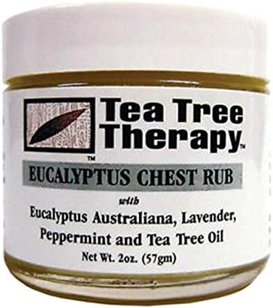Terapija čajevcem eukaliptus Australijsko ulje za prsa, pepermint lavande i drvo čaja, 2 unce, 80050