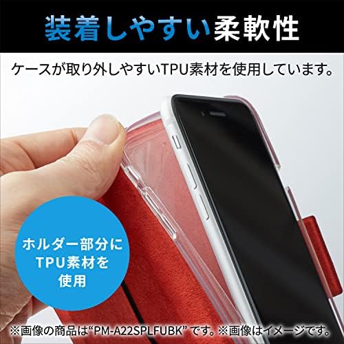 Elecom PM-A22splfy2bu Flip Case za iPhone SE /8/7, koža, Shockproof, plava