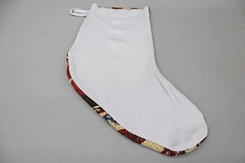 Sarikaya Jastuk Personalizacija, rustikalna božićna čarapa, kila čarapa, poklon čarapa, Xmas čarapa ,,