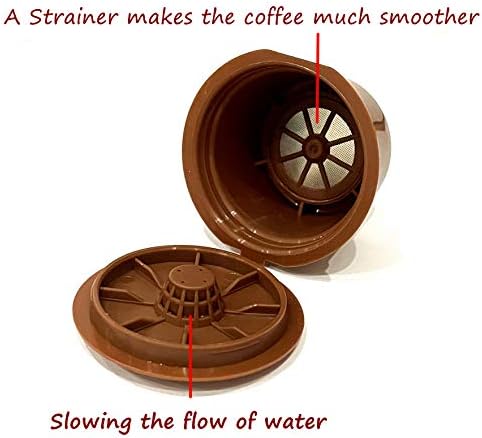LIGICKY Set od 3 filtera za šoljicu kapsula za punjenje kafe za Caffitaly aparat za kafu sa kašikom i četkom