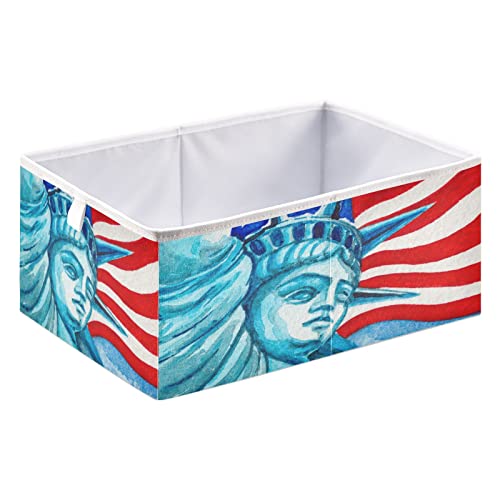 Kip slobode kanta za skladištenje kocke američke zastave sklopive kante za skladištenje vodootporna korpa za