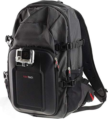 Navitech action ruksak za kameru sa integriranim remenom prsa - kompatibilan sa rollei 9s plus akcijskom