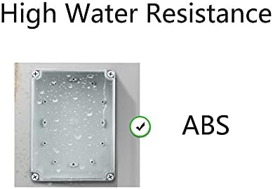 Bettomshin 5pcs Elektronska razvodna kutija ABS plastična prašina vodootporna priključna kutija, kofer