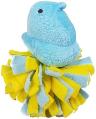 Peeps Chick Fleece Ball igračka za pse, 4 broja, plava / ljubičasta / ružičasta i žuta