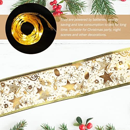 jojofuny dekorativno omotavanje Zlatna viseća Svjetleća Božićna Zvjezdana čista spavaća soba uradi