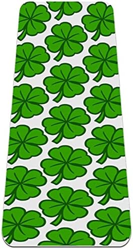 Siebzeh Lucky Irski djetelina lišće za St. Patrick Dan Premium debeli Yoga Mat Eco Friendly gumene