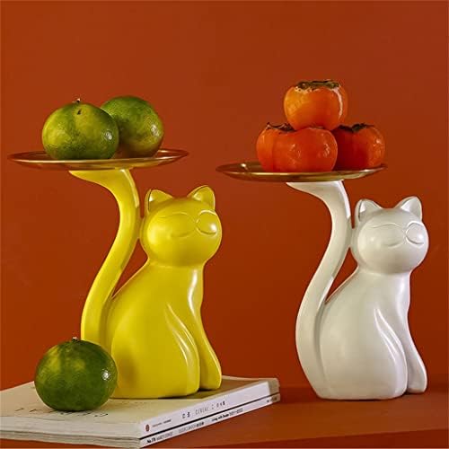 YGQZM CAT figurine za skladišni pladanj zaslona Displantati zanat za voćnu ploču Sundries Držač za držač ukrasa