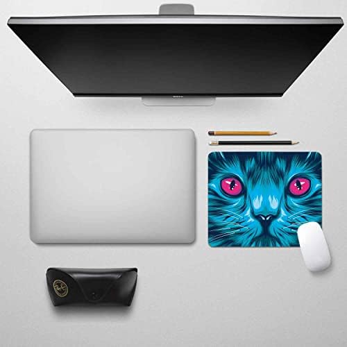 Aiyunio personalizirano neklizajuće bežično prenosno mousepad, kvadratni ghost cat stil protiv