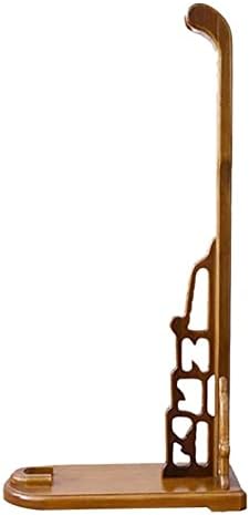 Lucknight stalak za izlaganje čvrsti drveni podni držač za mač, vertikalni samurajski stalak