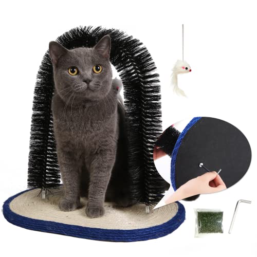 [Nadograđena verzija] Pehum Self Groomer protiv pada mačjeg luka i četka za masažu za mačke u zatvorenom