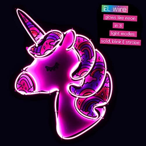 Doodle Hog Spremi 10% na Unicorns pokloni za djevojčice - Neonsko svjetlo UP umjetnosti + isprekidani ružičasti