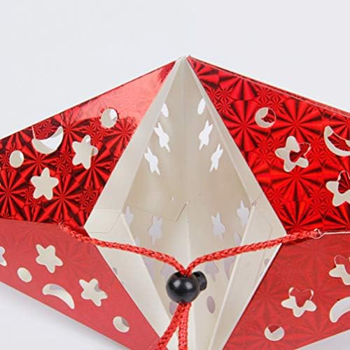Toyvian 2 kom. Papir Star Lanternshade božićno ukrašavanje drhtavih ukrasa za viseći Xmas Day Dekoracija