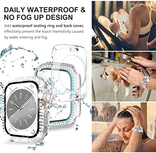 Wingele 2 Pack za Apple Watch Custom poklopca serije SE 6 5 4 40mm Zaštitni ekran, [2 u 1] Vodootporni
