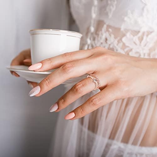 2023 Novi podesivi prsten sa otvaranjem angažmana okruglih rezanim cirkonima Žene vjenčani prstenovi