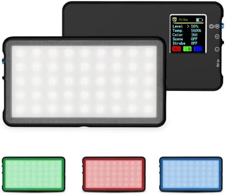 Lume Cube RGB Panel GO | RGB & dvobojno svjetlo za profesionalne DSLR kamere | Podesiva boja, LCD ekran,