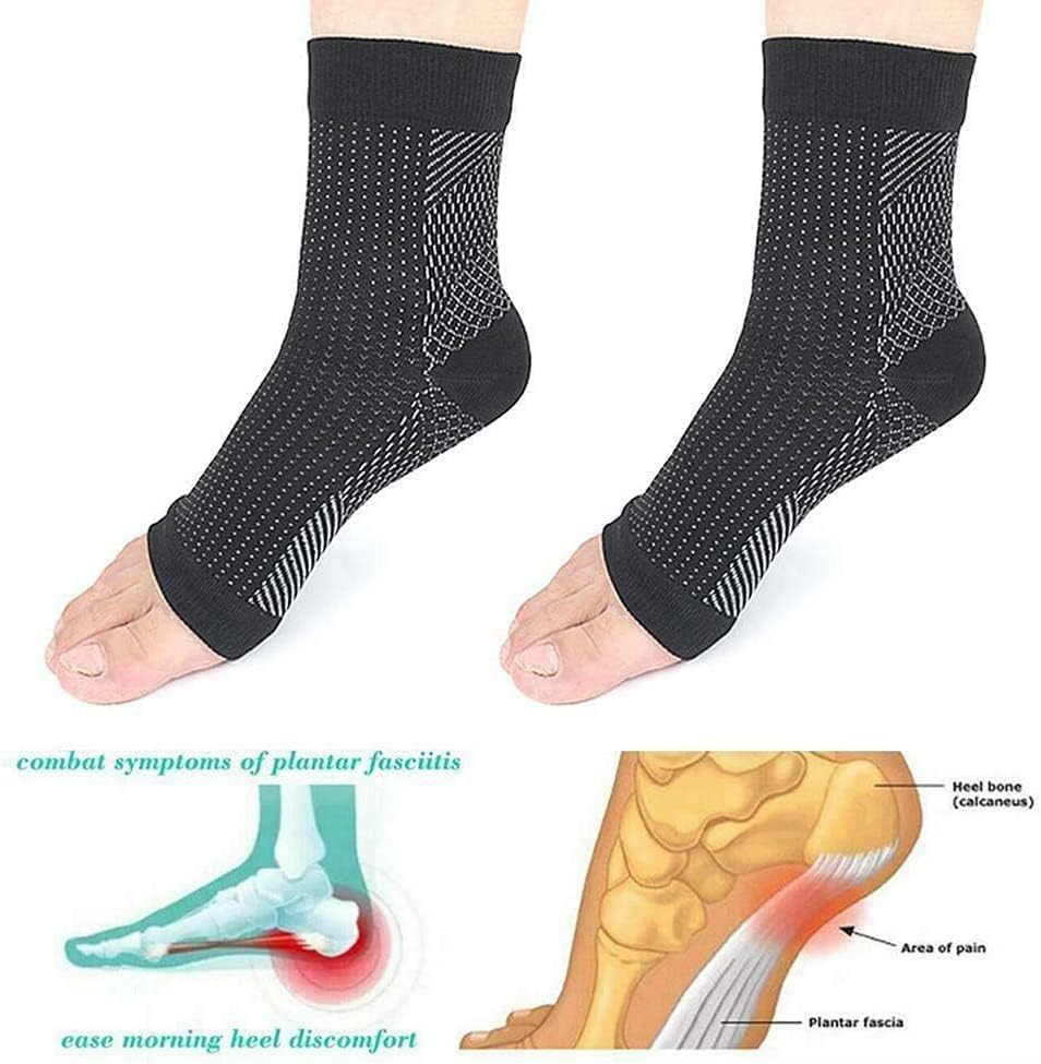 3 parove dr. Sock Sooth - čarape protiv umora kompresije nožnog rukava nosač nosača za neuropatiju plantačni