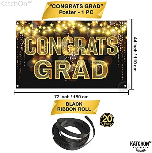Katchin, Veliki čestitke Grad Banner - 72x44 inča, baner mature 2023 | Diplomirani ukrasi za maturu 2023.