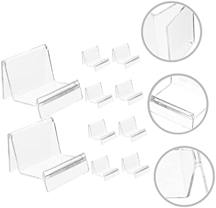 HEMOTON 10kom prozirnog stalka za prikaz prozirnih torbica za ženske novčanike stalak za slatkiše akrilna polica