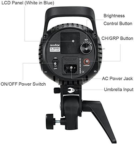 Godox SL-60W CRI 95+ LED Video svjetlo SL60W kontinuirano svjetlo sa Bowens nosačem s daljinskim upravljačem