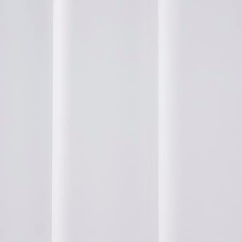 Clorox tretirana vrhunska Bijela obloga za zavjese za tuširanje 70x72 sa ponderiranim magnetnim Porubom i 12