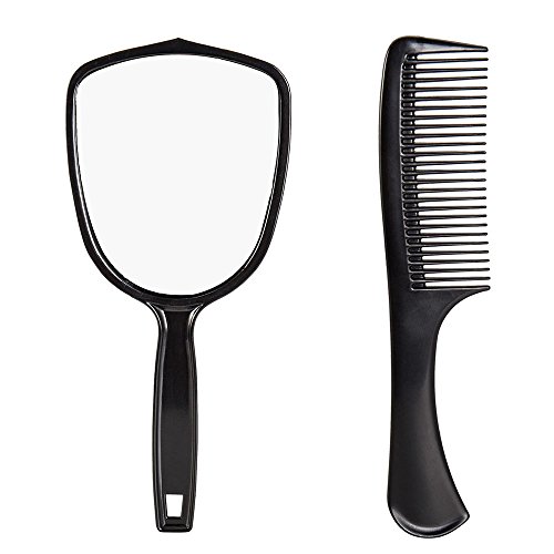 Enjoygous 5pcs Pro Set četkica za kosu-baršunasta dodirna četka za kosu, češalj za raspetljavanje, ogledalo i