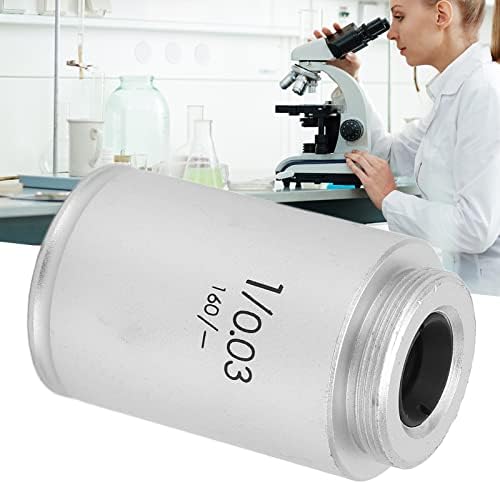 Objektiv mikroskopa, svijetli pogled 1x objektiv mikroskopa 0,03 mm otvor blende udoban za biološki