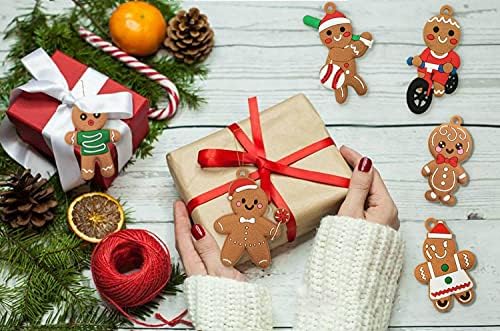 12kom Božić Gingerbread Man ukrasi za božićno drvce dekoracije razne plastike Gingerbread figurice