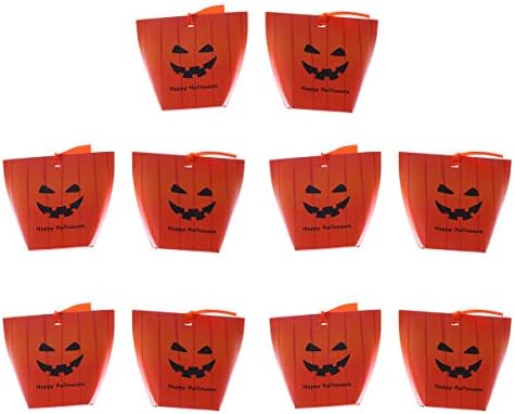 Doitool 10pcs DIY poklon kutija Happy Halloween Nougat kutije za bundeve dizajn kolačića Torba