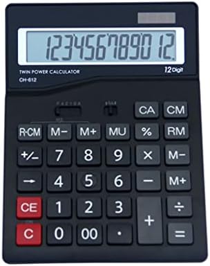 MJWDP Desktop kalkulator kalkulator 12-znamenkasti prikaz Veliki kanalni kalkulator zaslona