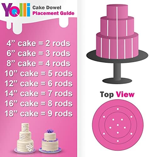 Yolli torte od torte - 8 inča x 6 mm bijele plastike - pakovanje od 50