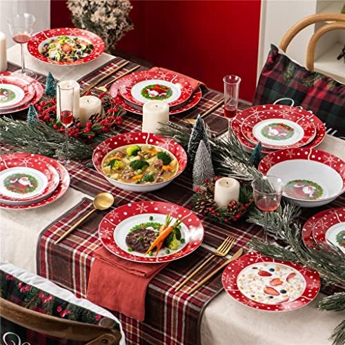 Czdyuf Božić 20/40 komad porculan keramičkim priborom za večeru sa 6 * desertnom pločom, pločama