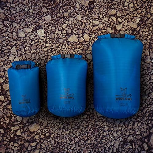Wise sova Outfitters Vodootporna suha torba - potpuno potopna 1pk ili 3pk ultra lagane vodootporne torbe